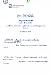 Programma SID – seminario 13 febbraio –